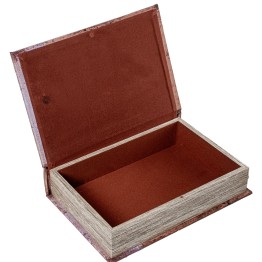 Set 2 Cajas Libro Madera DM y Espejo | Organizador Vintage