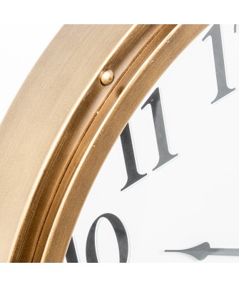 Reloj de Pared Redondo Metal Hierro y Madera Ø60cm | Estilo London