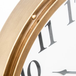 Reloj de Pared Redondo Metal Hierro y Madera Ø60cm | Estilo London