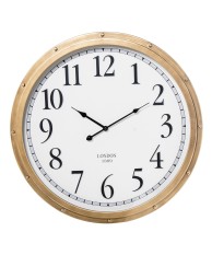 Reloj de Pared Redondo Metal Hierro y Madera Ø60cm | Estilo London