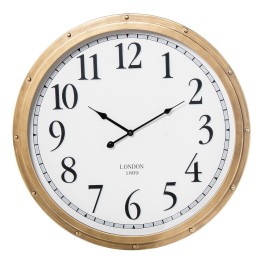 Reloj de Pared Redondo Metal Hierro y Madera Ø60cm | Estilo London