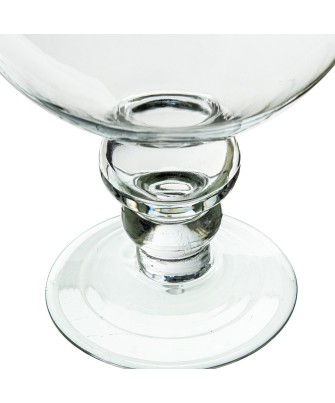 Tibor Cristal Transparente con Tapa 30cm | Decoración