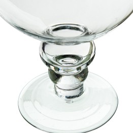 Tibor Cristal Transparente con Tapa 30cm | Decoración