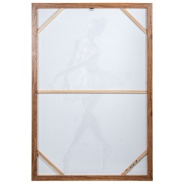 Set 2 Cuadros Bailarinas con Marco 80x120cm | Pintado a Mano