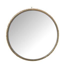 Mesa Auxiliar Metal Dorado y Espejo Ø30x50cm | Estilo Glam