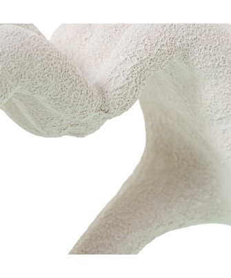 Figura Manos Corazón Cerámica Beige 29cm | Decoración