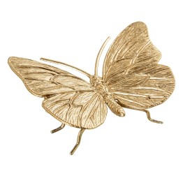 Figura Mariposa de Metal Dorada 11cm | Decoración Hogar