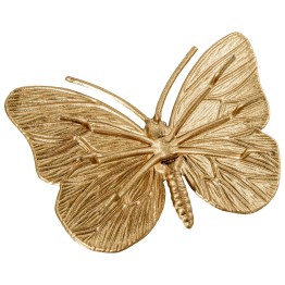Figura Mariposa de Metal Dorada 11cm | Decoración Hogar