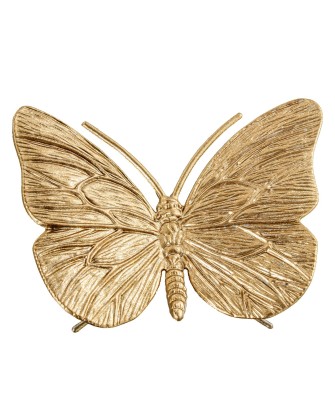 Figura Mariposa de Metal Dorada 11cm | Decoración Hogar