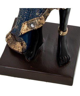 Figura Africana de Resina de Mujer 54cm | Decoración Étnica Gran Formato