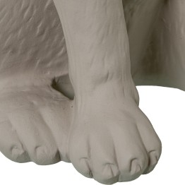 Figura Perro de Cerámica Beige Oscuro 33cm | Decoración Hogar