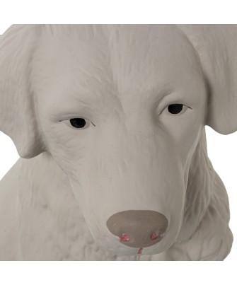 Figura Perro de Cerámica Beige Oscuro 33cm | Decoración Hogar