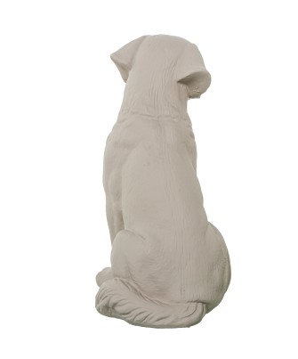 Figura Perro de Cerámica Beige Oscuro 33cm | Decoración Hogar