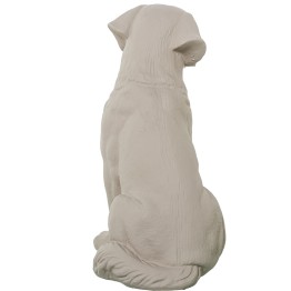 Figura Perro de Cerámica Beige Oscuro 33cm | Decoración Hogar