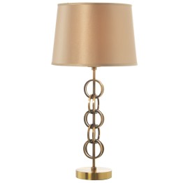 Lámpara Sobremesa Metal Bronce Eslabones Ø28x56cm | Estilo Chic