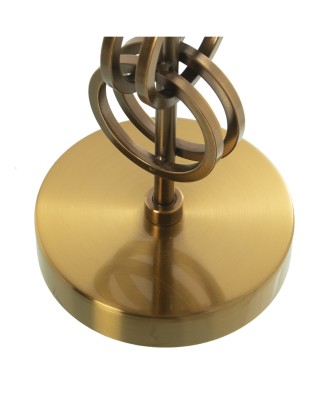 Lámpara Sobremesa Metal Bronce Eslabones Ø28x56cm | Estilo Chic