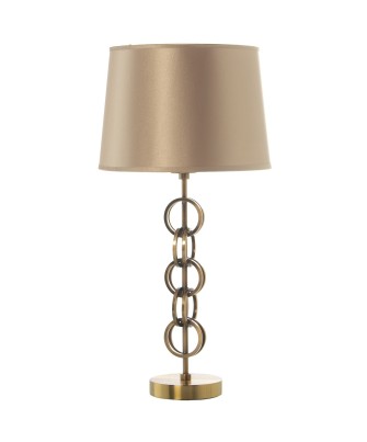 Lámpara Sobremesa Metal Bronce Eslabones Ø28x56cm | Estilo Chic