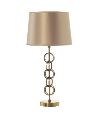 Lámpara Sobremesa Metal Bronce Eslabones Ø28x56cm | Estilo Chic