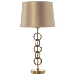 Lámpara Sobremesa Metal Bronce Eslabones Ø28x56cm | Estilo Chic