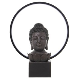 Lámpara Sobremesa Buda con Halo LED 38cm | Decoración Zen