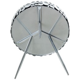 Mesa Auxiliar de Metal Plateado Ø51,5x62,5 cm | Comprar Online