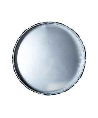 Mesa Auxiliar de Metal Plateado Ø51,5x62,5 cm | Comprar Online