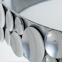 Mesa Auxiliar de Metal Plateado Ø51,5x62,5 cm | Comprar Online