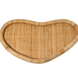 Mesa Auxiliar Ratán Natural 76x46x40 cm | Estilo Boho