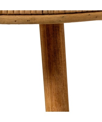 Mesa Auxiliar Ratán Natural 76x46x40 cm | Estilo Boho