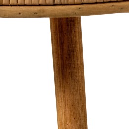 Mesa Auxiliar Ratán Natural 76x46x40 cm | Estilo Boho