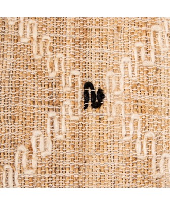 Alfombra Yute y Algodón Geométrica 80x160 cm | Decoración Boho