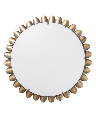 Espejo Pared Metal Dorado Ø70,5x4 cm | Decoración Elegante
