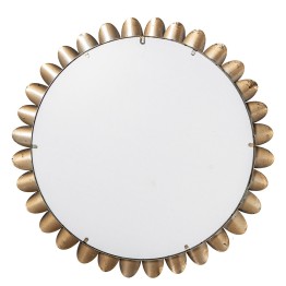 Espejo Pared Metal Dorado Ø70,5x4 cm | Decoración Elegante