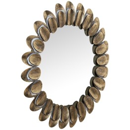 Espejo Pared Metal Dorado Ø70,5x4 cm | Decoración Elegante