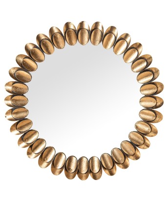 Espejo Pared Metal Dorado Ø70,5x4 cm | Decoración Elegante