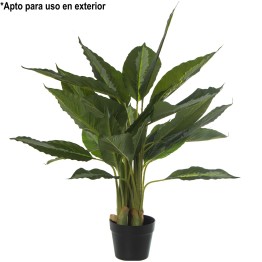 Planta Artificial Hoja Bicolor 85cm Exterior | Precios Bajos