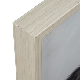 Cuadro de Vaca con Gafas y Marco de Madera 60x60 | Nova Decoración