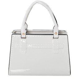 Figura Cerámica Bolso Blanco 24cm | Decoración Chic