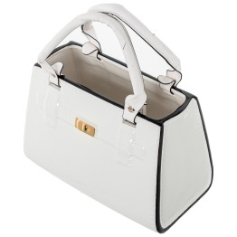 Figura Cerámica Bolso Blanco 24cm | Decoración Chic