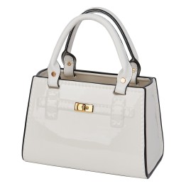 Figura Cerámica Bolso Blanco 24cm | Decoración Chic