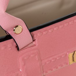 Figura Cerámica Bolso Rosa 24cm | Decoración Chic