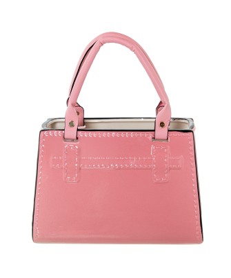 Figura Cerámica Bolso Rosa 24cm | Decoración Chic