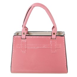 Figura Cerámica Bolso Rosa 24cm | Decoración Chic