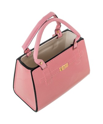 Figura Cerámica Bolso Rosa 24cm | Decoración Chic