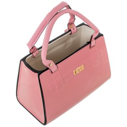 Figura Cerámica Bolso Rosa 24cm | Decoración Chic
