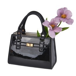Figura Cerámica Bolso Negro 24cm | Decoración Chic