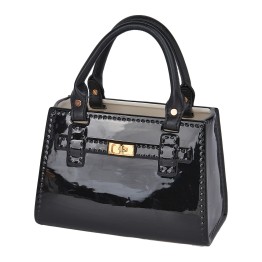 Figura Cerámica Bolso Negro 24cm | Decoración Chic