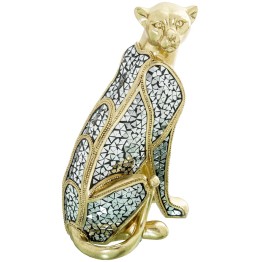 Figura Guepardo Resina Dorada 37cm | Decoración Salón