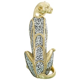 Figura Guepardo Resina Dorada 37cm | Decoración Salón