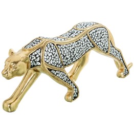 Figura Guepardo Resina Dorada 53cm | Decoración Aparador